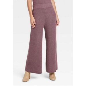 A New Day Wide Leg Sweater Pants Mauve XL